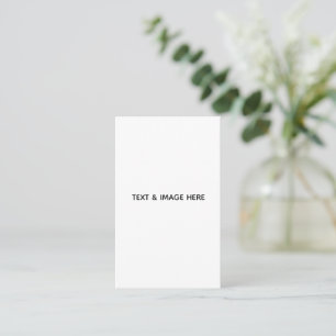 Create Your Own white Business Card