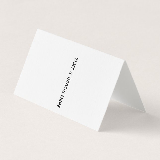 Create Your Own white Business Card (Front)