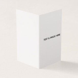 Create Your Own white Business Card
