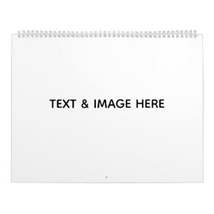 Create Your Own white Calendar