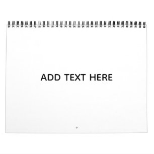 Create Your Own White Calendar