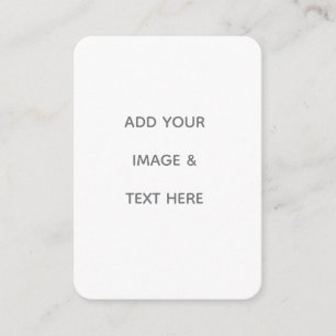 Create Your Own white Calling Card