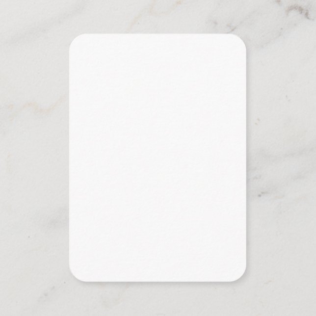 create your own white  calling card (Back)