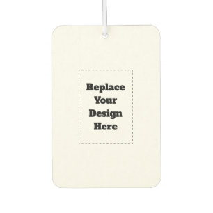 Create Your Own white  Car Air Freshener