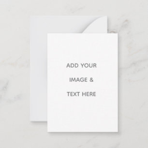 Create Your Own white  Card