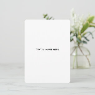 Create Your Own white Card
