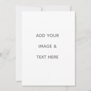 Create Your Own white  Card