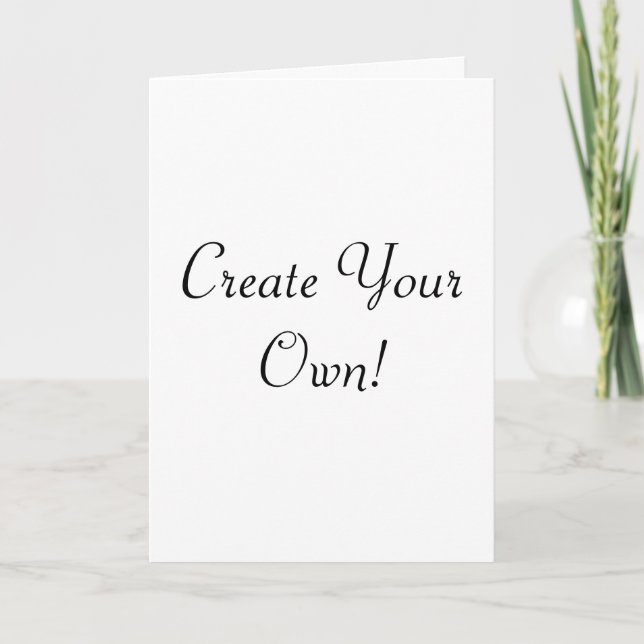 Create Your Own White  Card (Front)