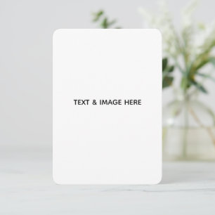 Create Your Own white Card