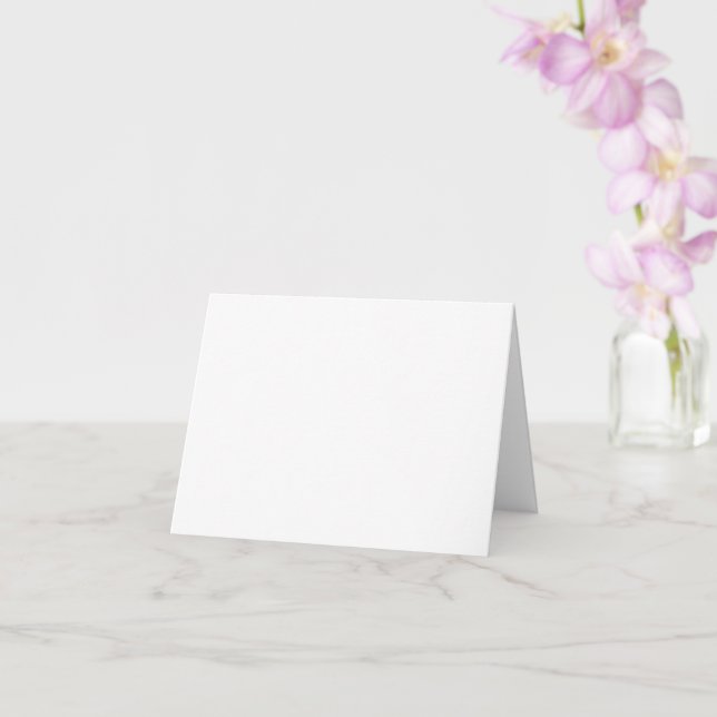 Create Your Own white Card (Orchid)
