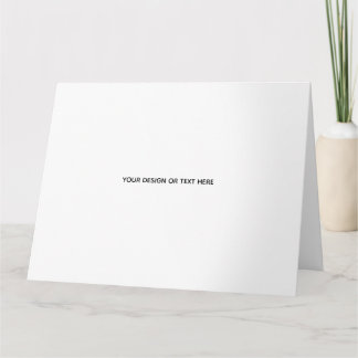 Create Your Own white Card