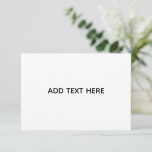 Create Your Own White Card
