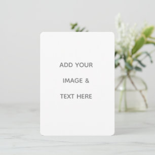 Create Your Own white  Card