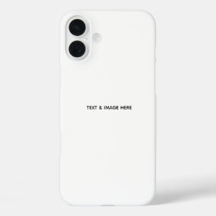 Create Your Own white iPhone 16 Plus Case