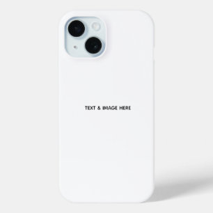 Create Your Own white iPhone 15 Case
