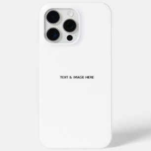 Create Your Own white iPhone 15 Pro Max Case