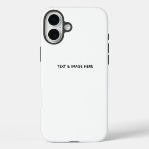 Create Your Own white iPhone 16 Plus Case