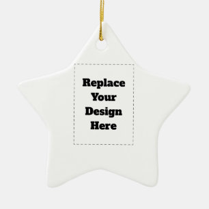 Create Your Own white Ceramic Ornament