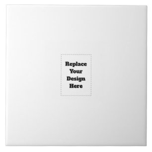 Create Your Own white  Ceramic Tile