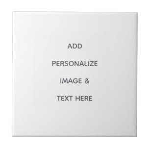 Create Your Own white  Ceramic Tile