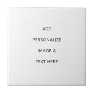 Create Your Own white  Ceramic Tile