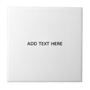 Create Your Own White  Ceramic Tile