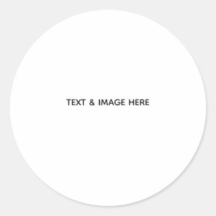 Create Your Own white Classic Round Sticker
