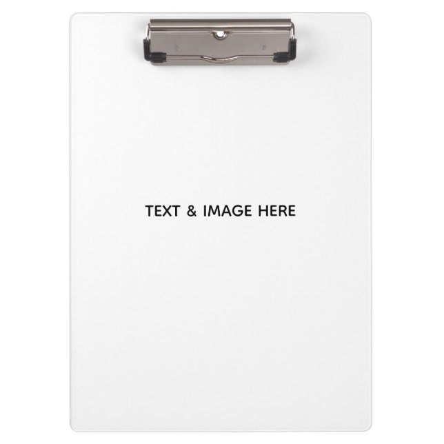 Create Your Own white Clipboard (Front)
