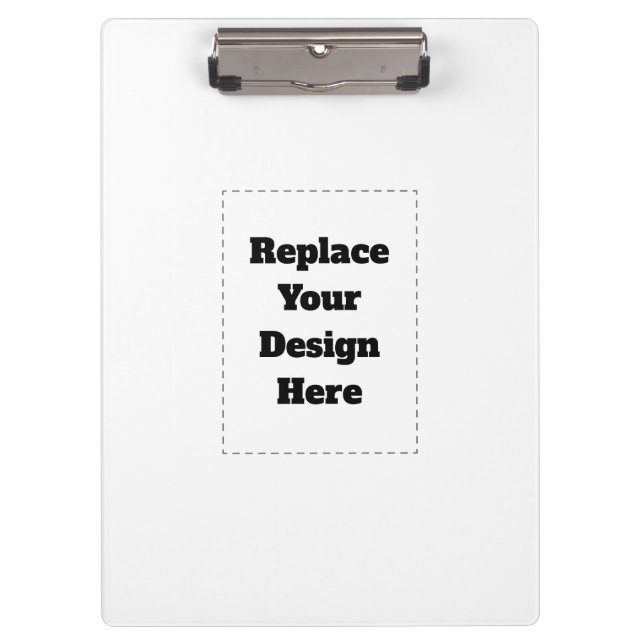 Create Your Own white  Clipboard (Front)