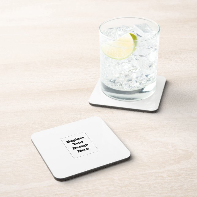Create Your Own white  Coaster (Right Side)
