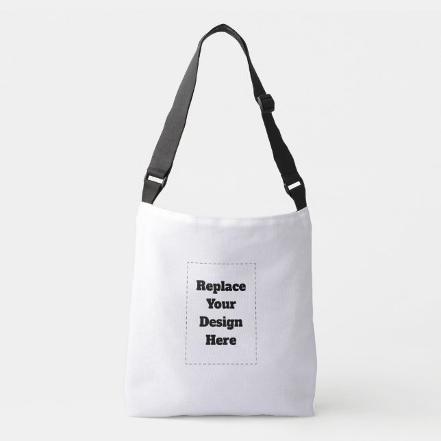 Create Your Own white  Crossbody Bag (Front)