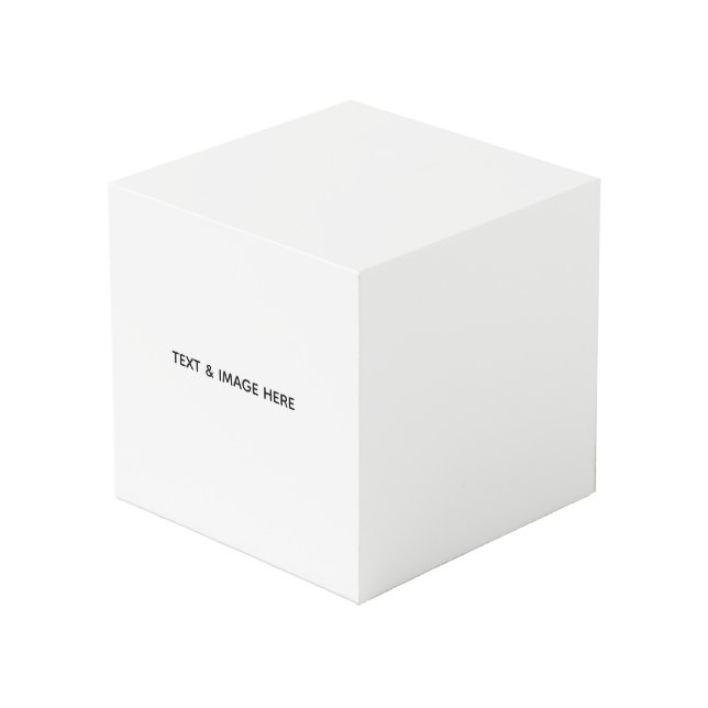 Create Your Own white Cube (Front Angled)