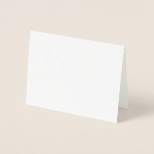 Create Your Own White Custom Foil Card