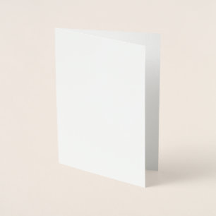 Create Your Own White Custom Foil Card