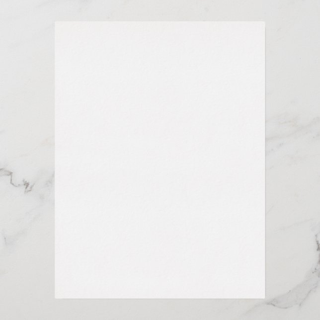 Create Your Own White custom Foil Holiday Postcard (Front)