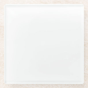 Create Your Own White Custom Glass Coaster