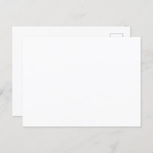 Create Your Own White Custom Holiday Postcard