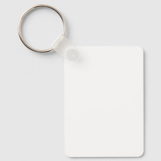 Create Your Own White Custom Key Ring (Front)