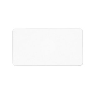 Create Your Own White Custom Label