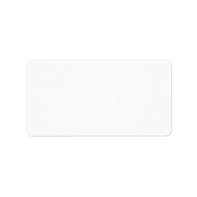 Create Your Own White Custom Label (Front)