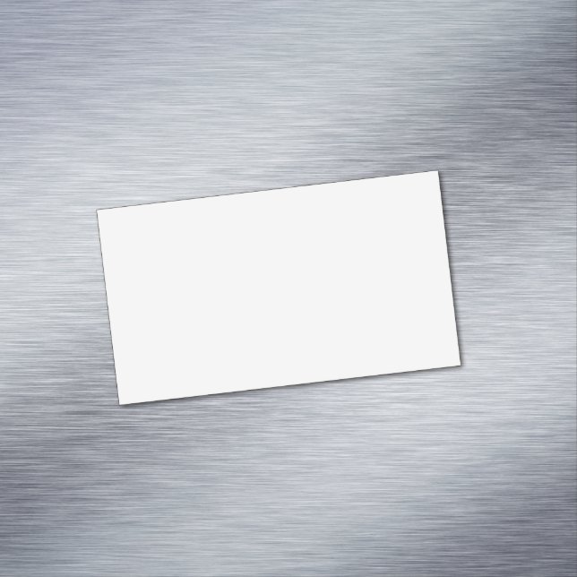 Create Your Own White Custom personalized Magnetic Business Card (In Situ)