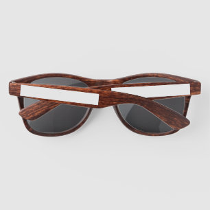 Create Your Own White Custom Plastic Sunglasses