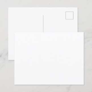 Create Your Own White Custom Postcard