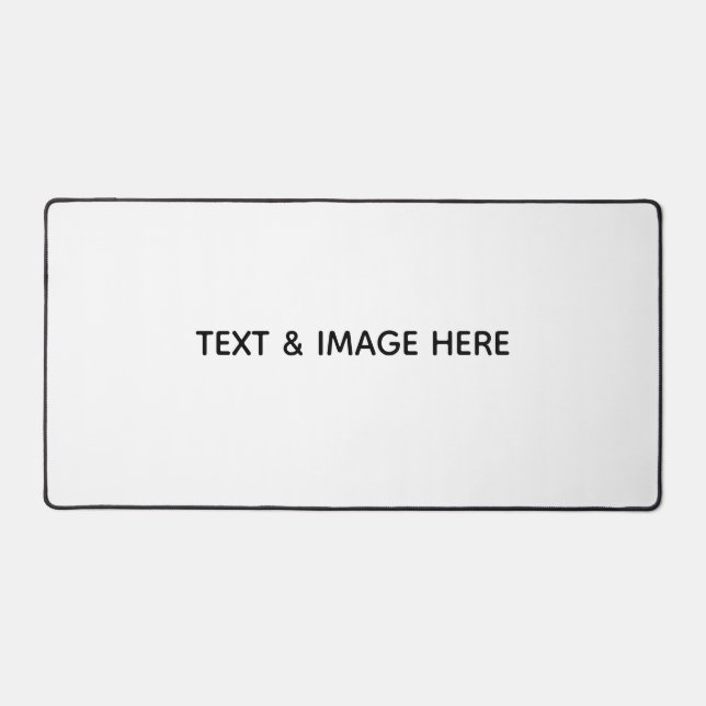 Create Your Own white Desk Mat (Front)