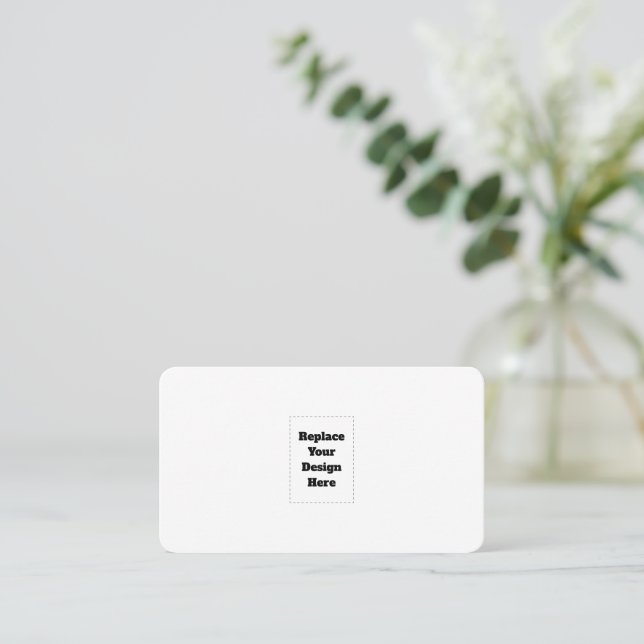 Create Your Own white  Discount Card (Standing Front)