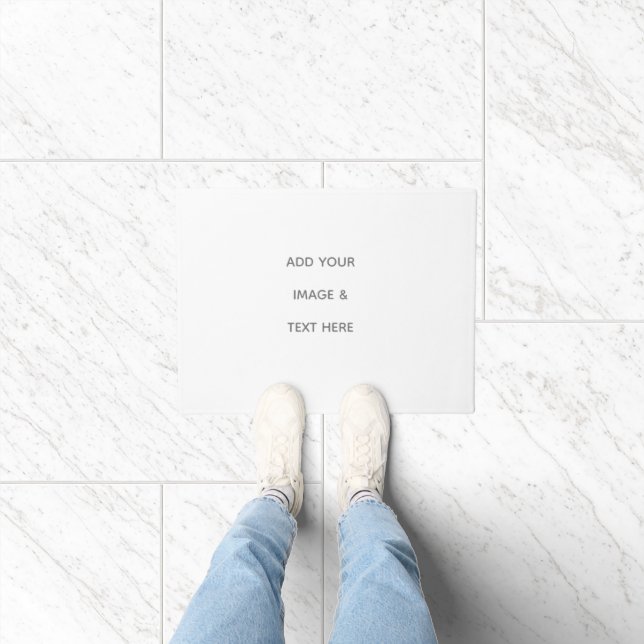 Create Your Own white  Doormat (Indoor)