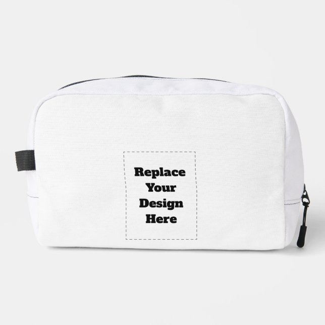 Create Your Own white  Dopp Kit (Front)