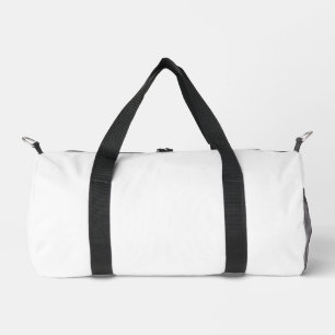 Create Your Own white Duffle Bag