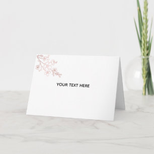 Create Your Own White Elegant Card