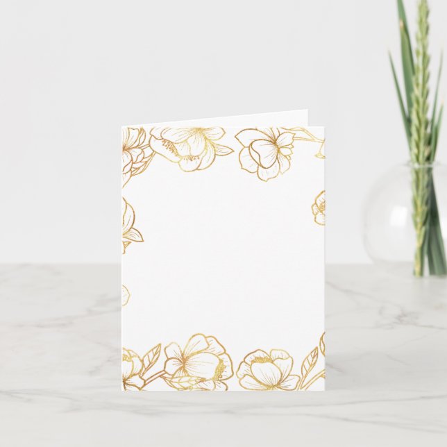 Create Your Own White Elegant Card (Front)